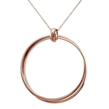 Tiffany & Co Paloma Melody Circle Necklace 18k Pink Gold