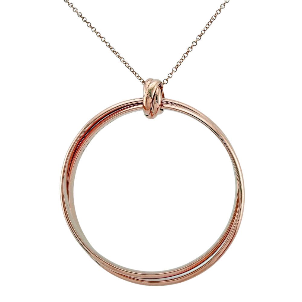 Tiffany & Co Paloma Melody Circle Necklace 18k Pink Gold — view 2