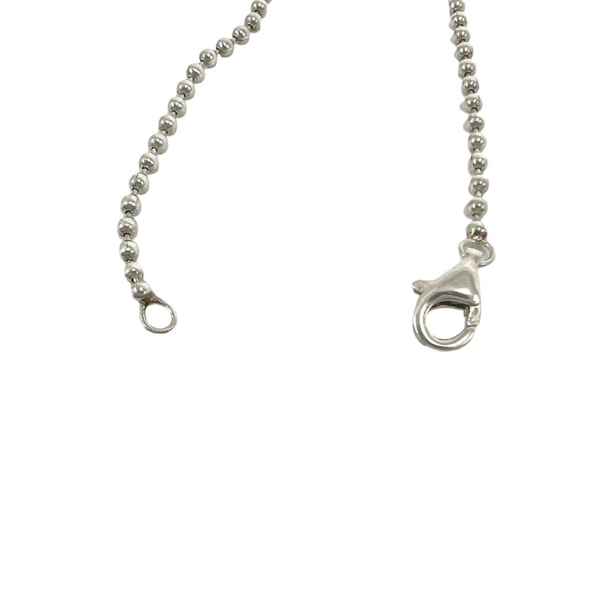 Tiffany & Co Vintage Roman Cross Ball Chain Necklace 925 Sterling Silver — view 5