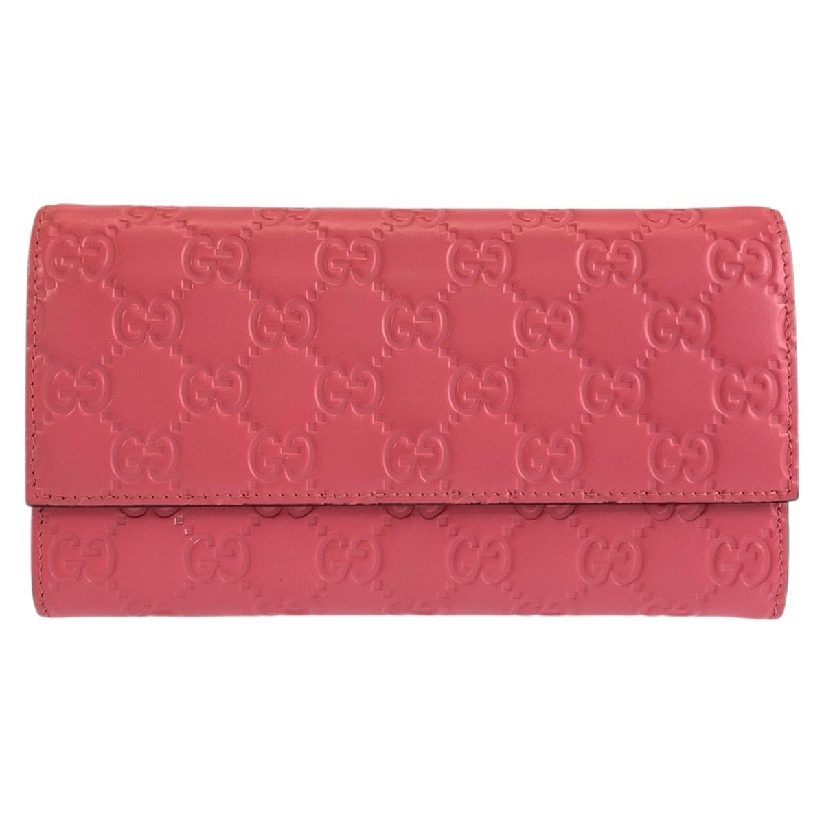 Gucci Guccissima Pink Leather Wallet