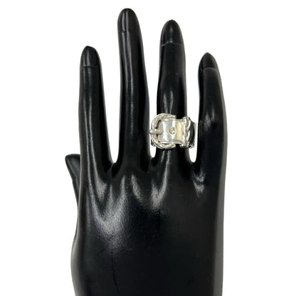 Hermes Vintage Diane Ring 925 Sterling Silver — view 2