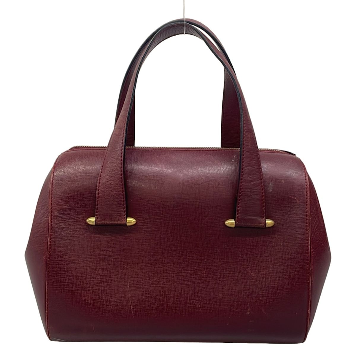 Cartier Handbag Must Line Bordeaux Mini Boston Leather — view 3