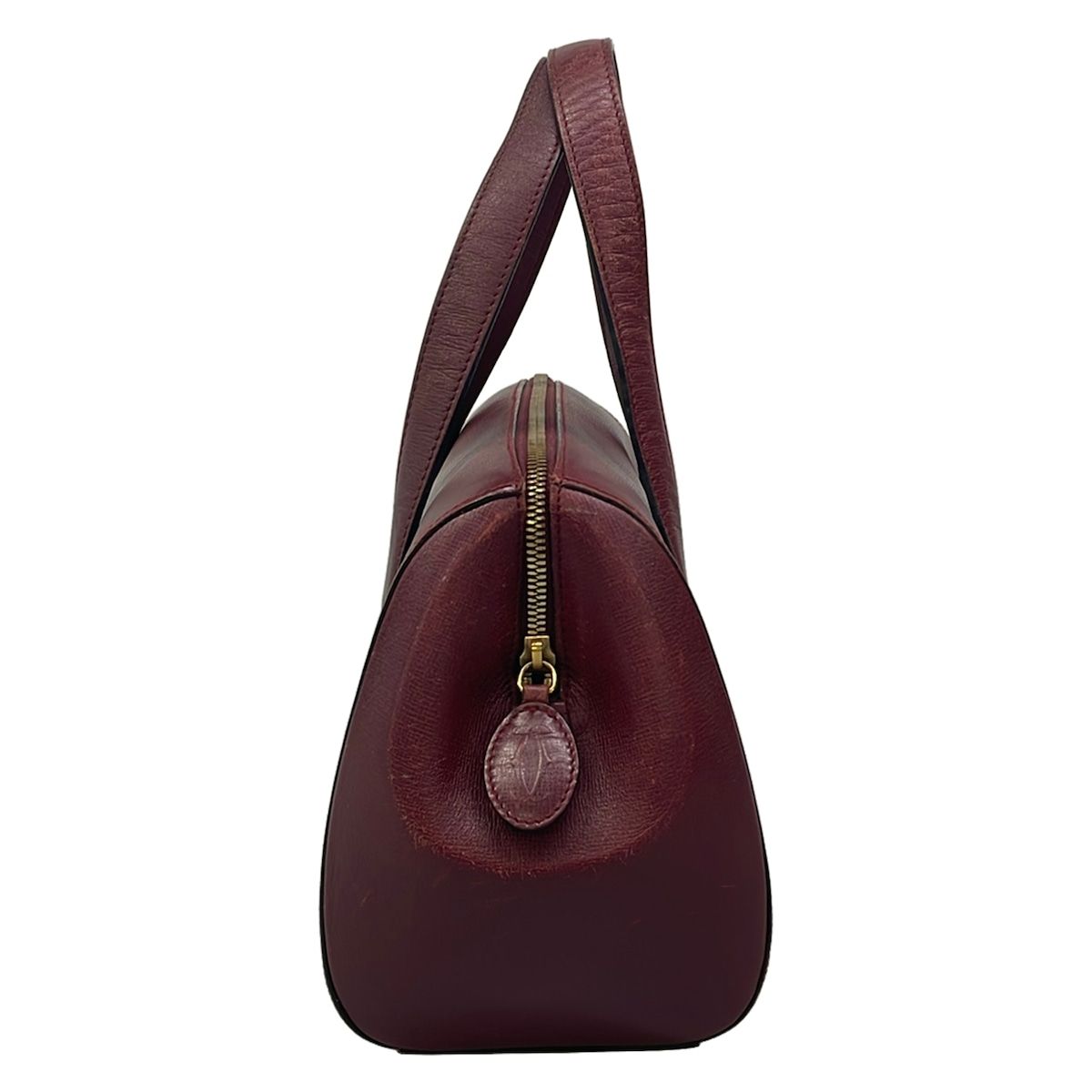 Cartier Handbag Must Line Bordeaux Mini Boston Leather — view 2