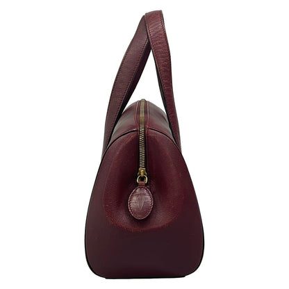 Cartier Handbag Must Line Bordeaux Mini Boston Leather — view 2