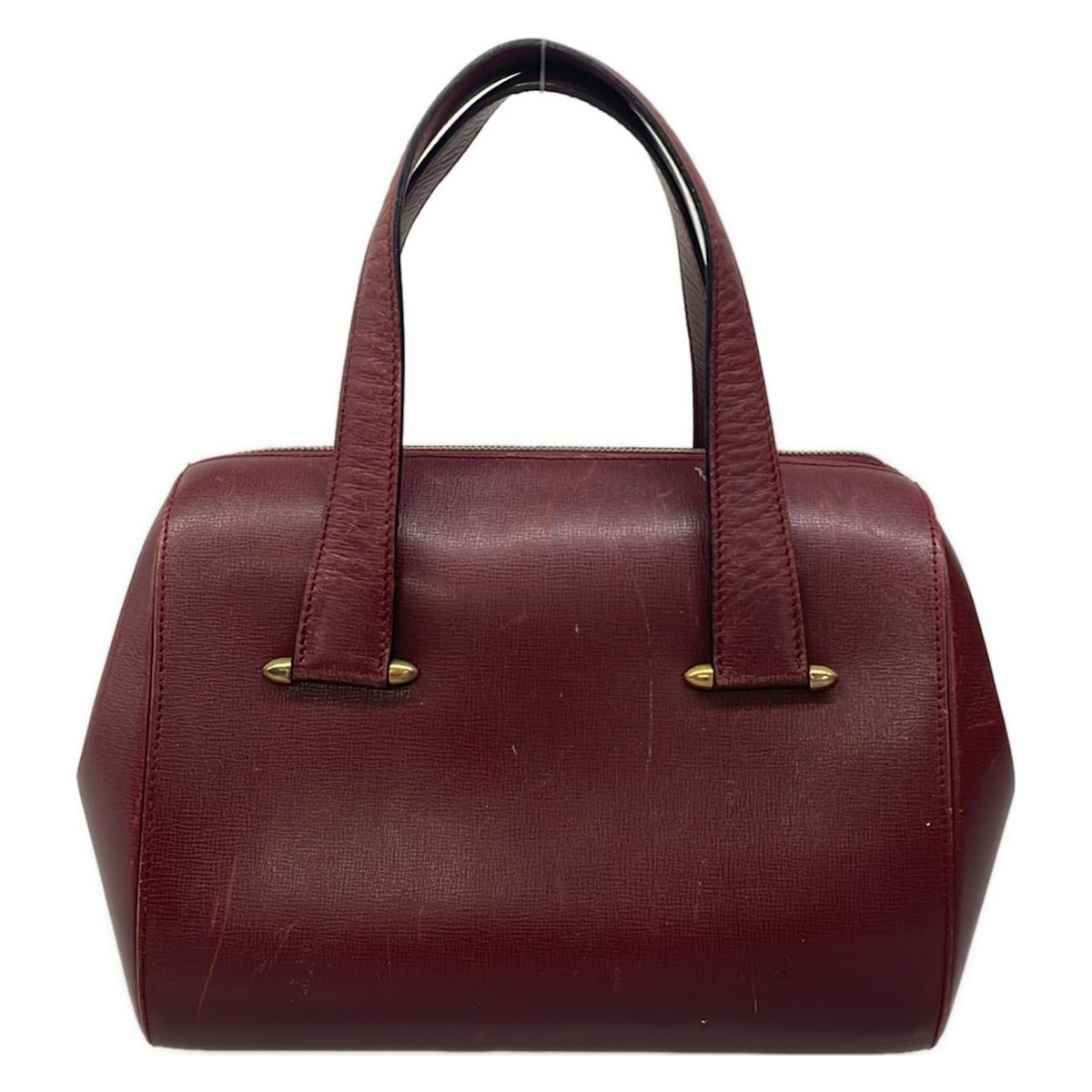Cartier Handbag Must Line Bordeaux Mini Boston Leather