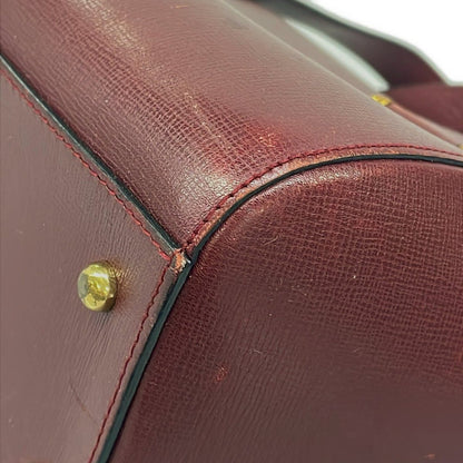 Cartier Handbag Must Line Bordeaux Mini Boston Leather — view 6