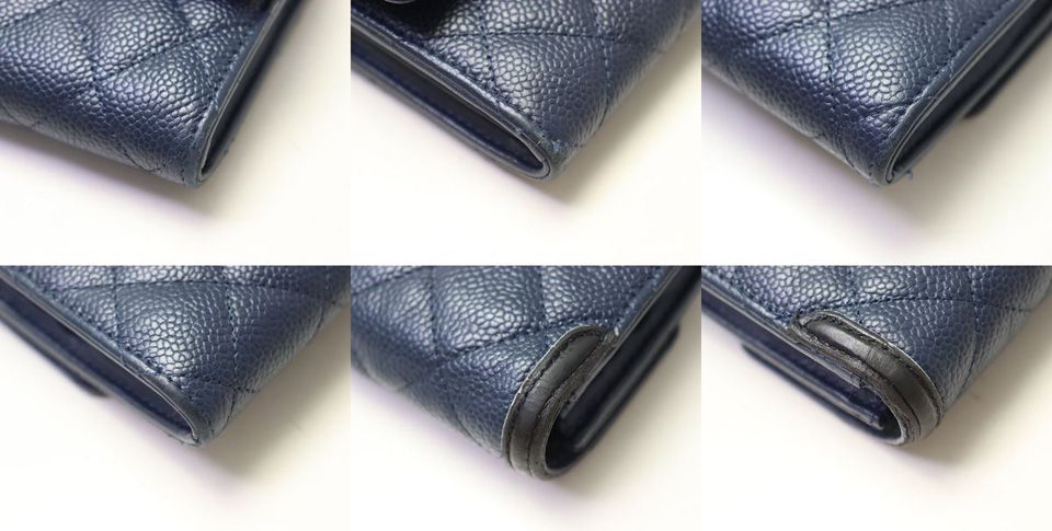 Chanel CC Filigree Caviar Leather Bifold Wallet — view 5