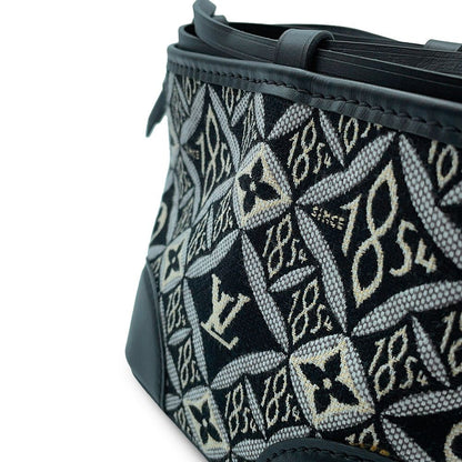 Louis Vuitton Shoulder Bag Monogram Jacquard Noe Perth Black — view 8