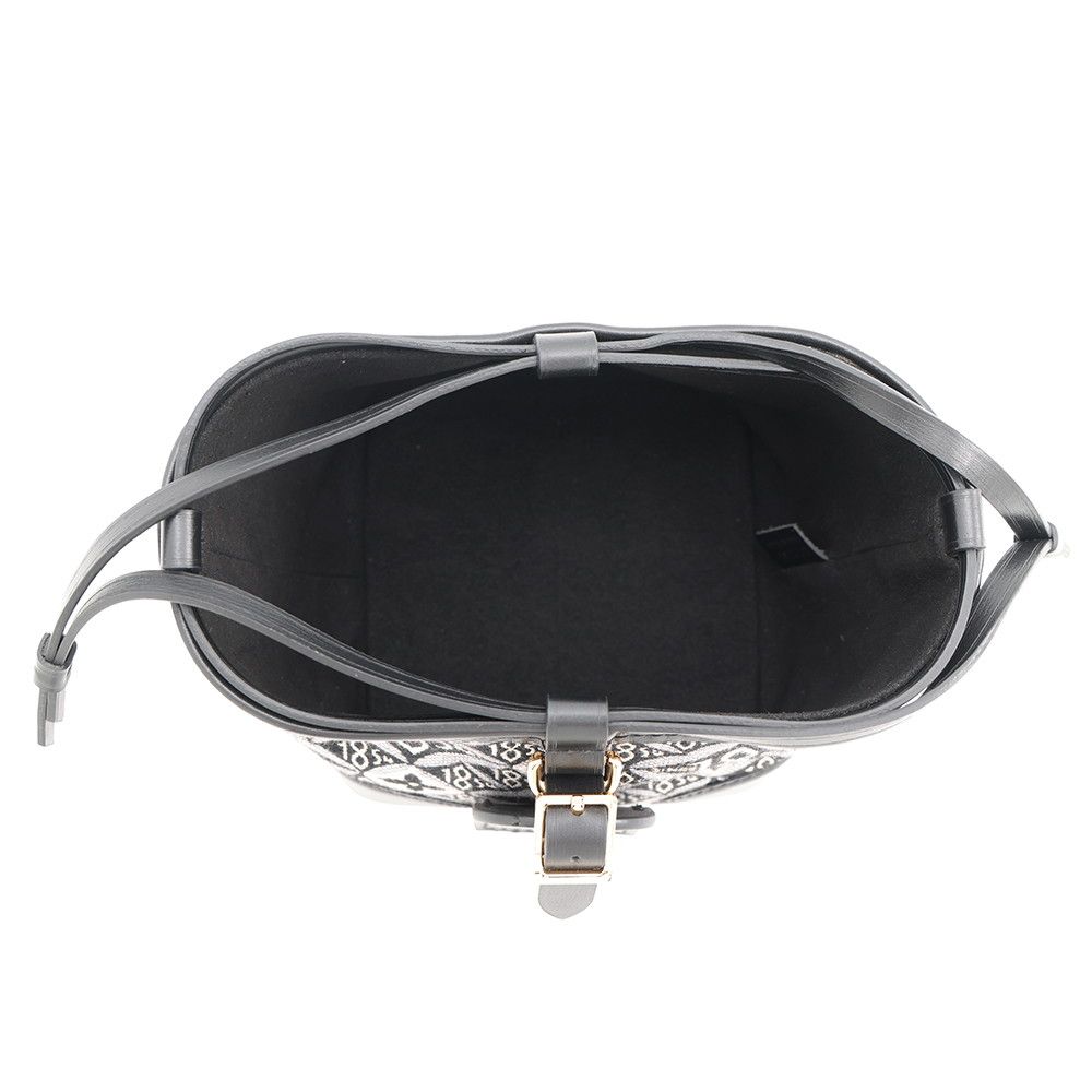 Louis Vuitton Shoulder Bag Monogram Jacquard Noe Perth Black — view 5