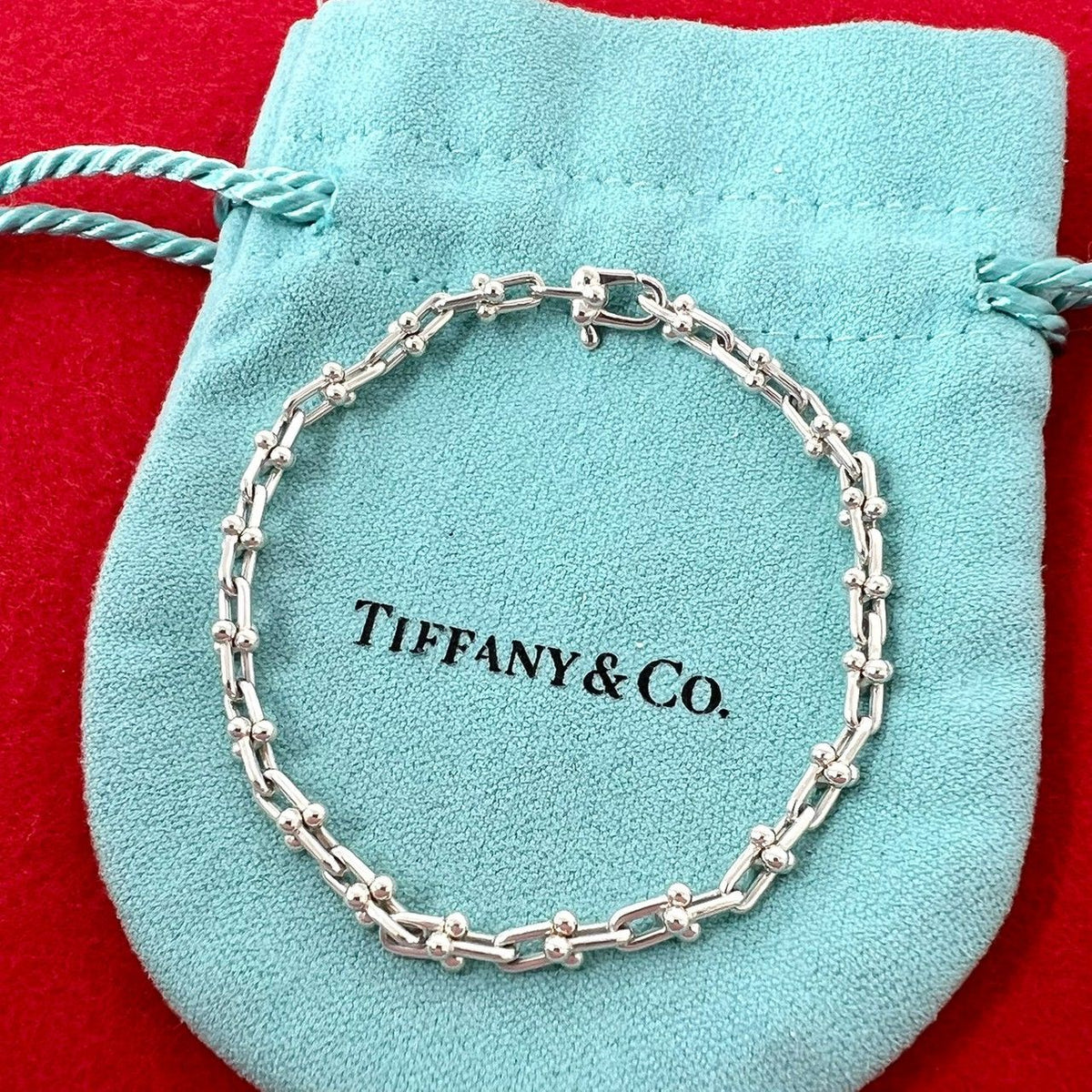 Tiffany & Co Vintage HardWear Microlink Bracelet 925 Sterling Silver