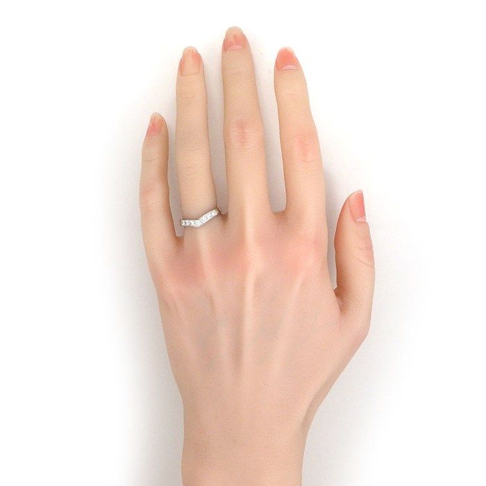 Tiffany & Co Ring Band Half Circle Eternity Diamond — view 5