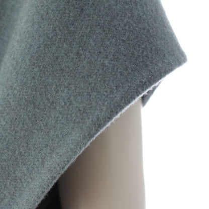 Hermes Cashmere Long Gilet with Belt Zip Up Coat Blue Green Vest 38 — view 6