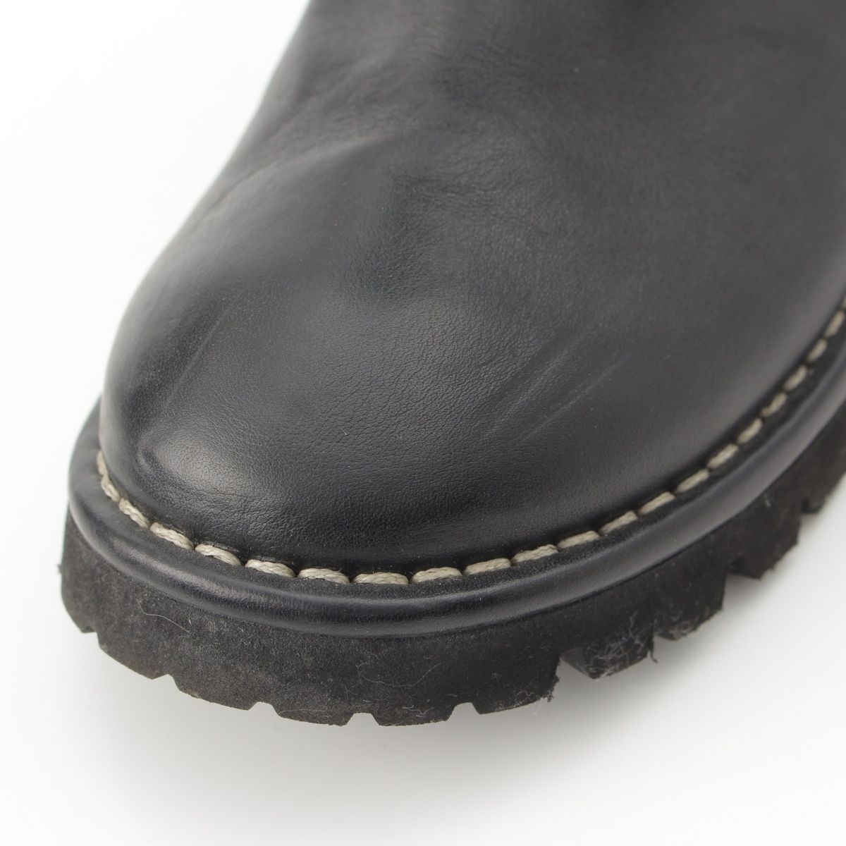 Chanel Coco Cocoon Leather Engineer Boots Shoes Black — view 7