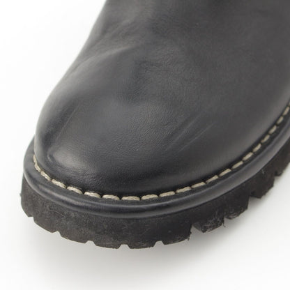 Chanel Coco Cocoon Leather Engineer Boots Shoes Black — view 7