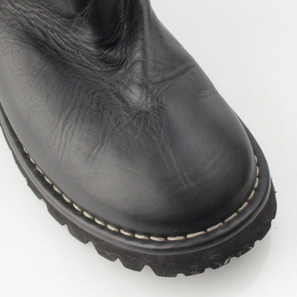 Chanel Coco Cocoon Leather Engineer Boots Shoes Black — view 6