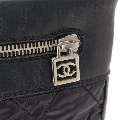 Chanel Coco Cocoon Leather Engineer Boots Shoes Black — view 8