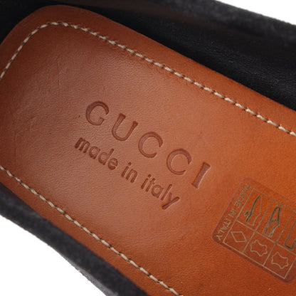 Gucci Suede Sherry Line Driving Shoes Loafers Black 6.5 — view 7
