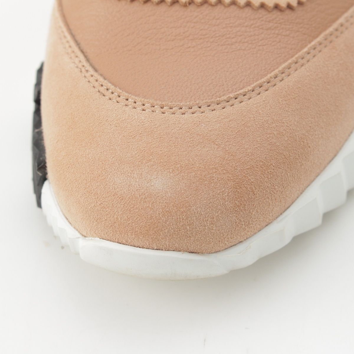 Hermes Leather Suede Bouncing H Logo Sole Low Top Sneakers Beige Pe Roulis No — view 8