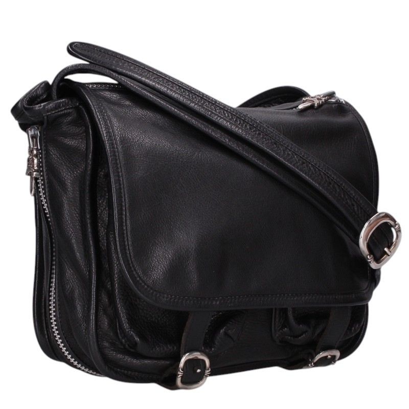 Chrome Hearts Shoulder Bag Tiny Gunslinger Strap Leather