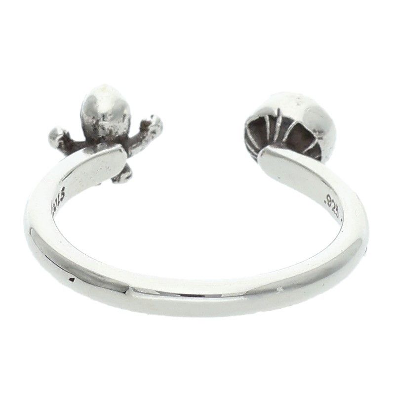 Chrome Hearts Bubblegum Foti Cross Ball Silver Ring — view 2