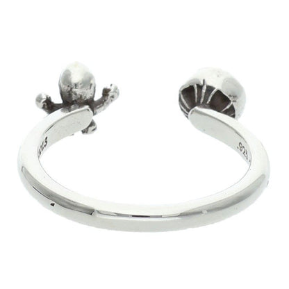 Chrome Hearts Bubblegum Foti Cross Ball Silver Ring — view 2