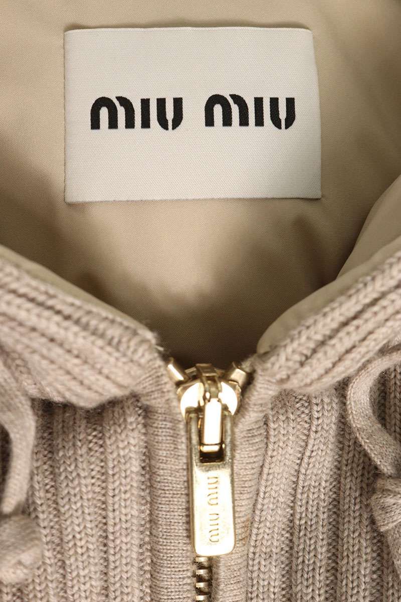 Miu Miu Knit Zip Up Jacket 36 — view 3