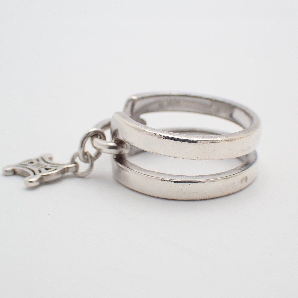 Celine Macadam Drop Charm Ring 925 Sterling — view 2