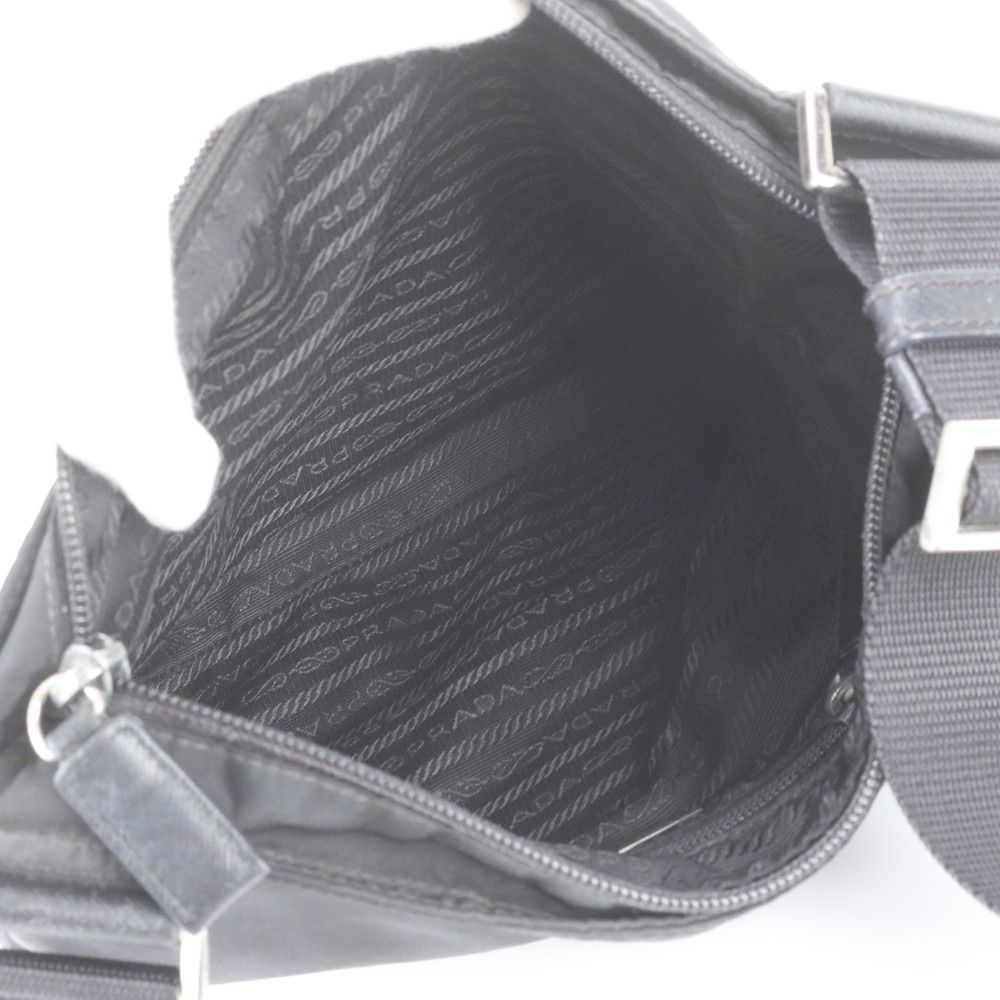 Prada Tessuto Nylon Triangle Logo Shoulder Bag Crossbody Messenger — view 7