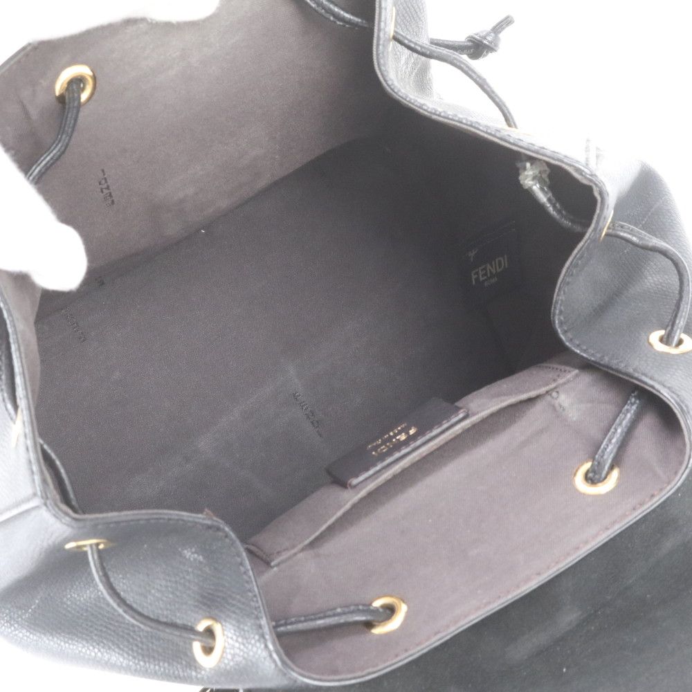 Fendi Is Backpack Leather Shoulder Bag Black — view 7