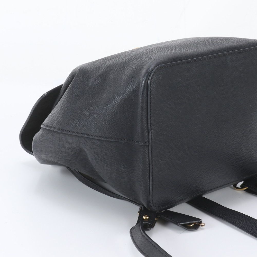 Fendi Is Backpack Leather Shoulder Bag Black — view 5