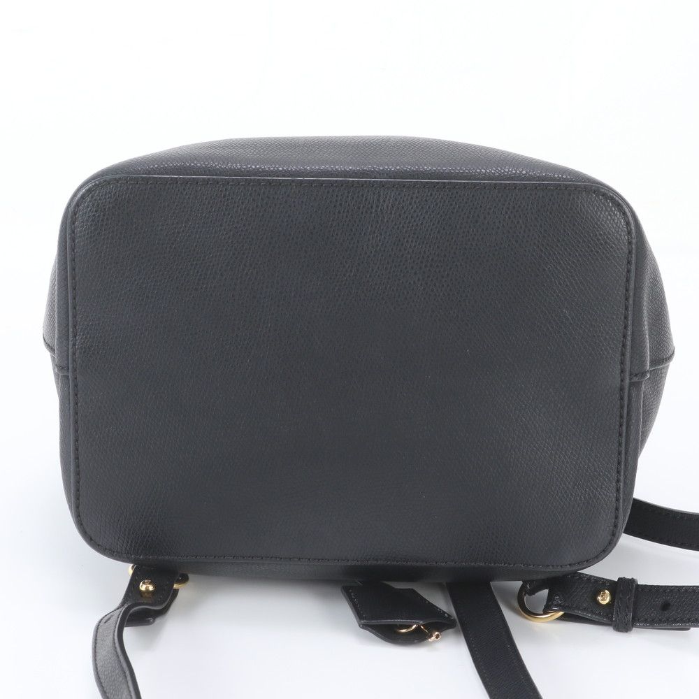 Fendi Is Backpack Leather Shoulder Bag Black — view 6