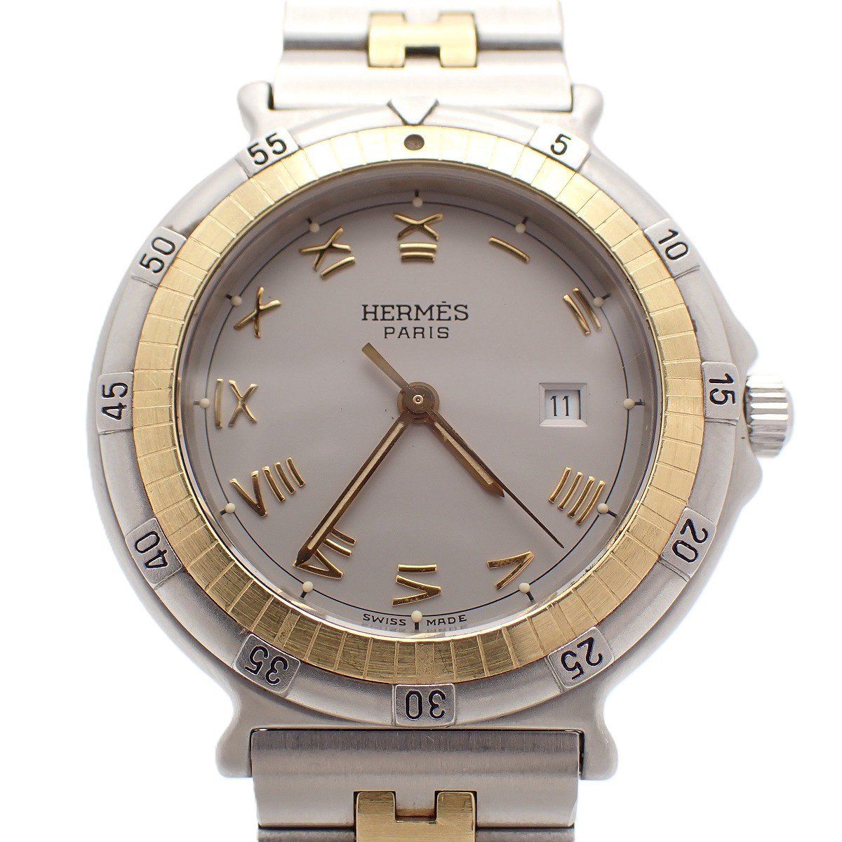 Hermes Captain Nemo Quartz Boys' Watch Silver Dial Ssstrap