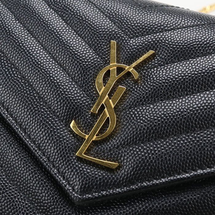 Saint Laurent Envelope Cassandra Chain Wallet Calfskin Shoulder Bag — view 5