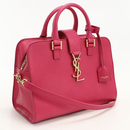 Saint Laurent Baby Monogram Cabas 2-Way Handbag Calfskin