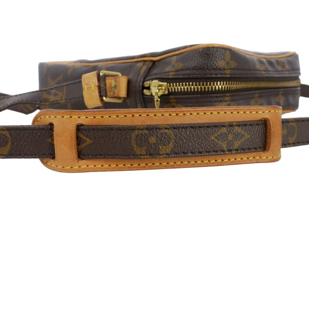 Louis Vuitton Leather Shoulder Bag Pochette Danube PM Monogram Vachetta Brown — view 6