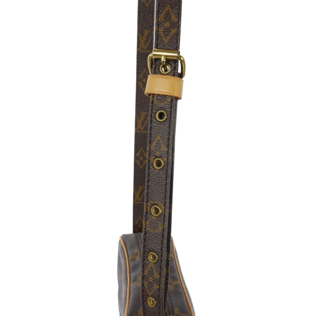 Louis Vuitton Leather Shoulder Bag Pochette Danube PM Monogram Vachetta Brown — view 2