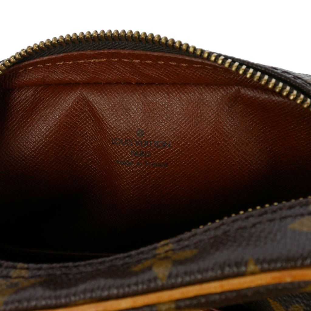 Louis Vuitton Leather Shoulder Bag Pochette Danube PM Monogram Vachetta Brown — view 7