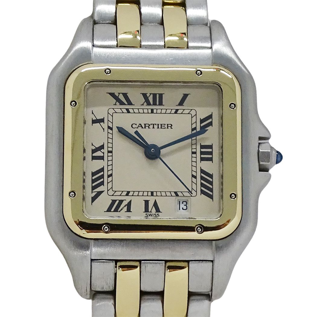 Cartier Clock Boys' Panthere MM Date Quartz Stainless SS Gold YG 2 — view 2