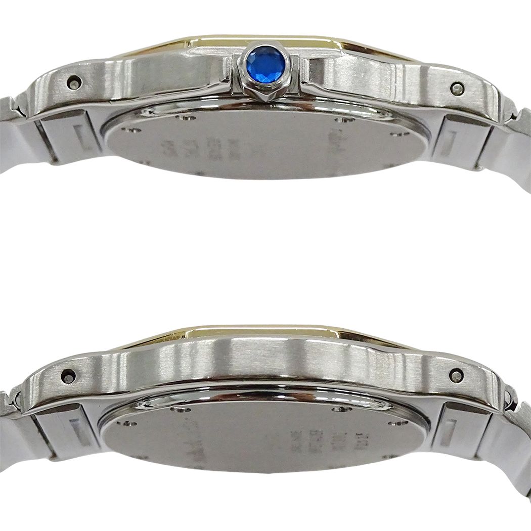 Cartier Watch Santos Octagon LM Date Quartz Stainless Steel Gold YG — view 3