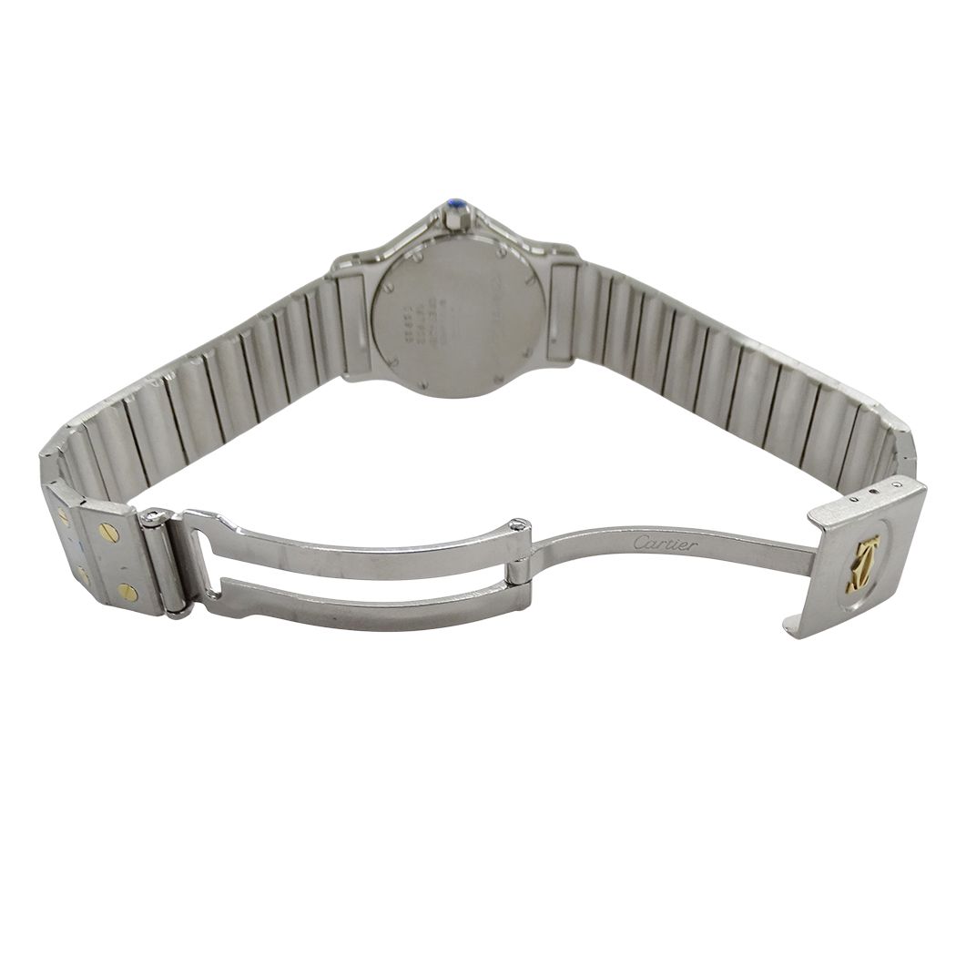 Cartier Watch Santos Octagon LM Date Quartz Stainless Steel Gold YG — view 4