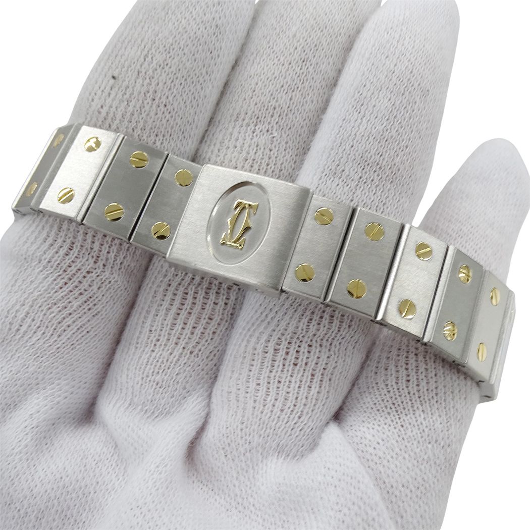 Cartier Watch Santos Octagon LM Date Quartz Stainless Steel Gold YG — view 6