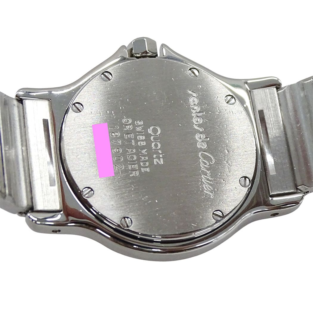 Cartier Watch Santos Octagon LM Date Quartz Stainless Steel Gold YG — view 7