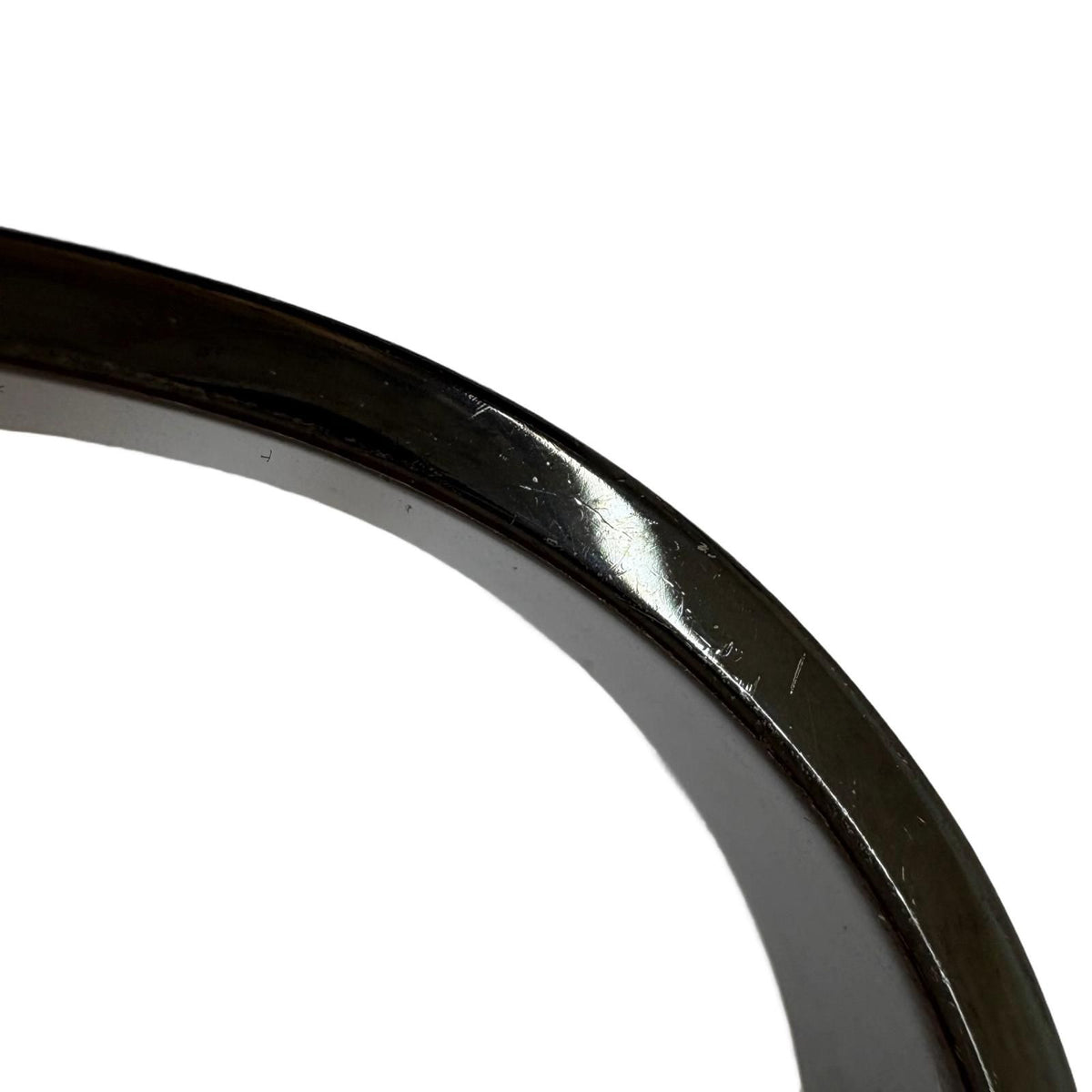 Hermes Clic Clac PM Metallic Black White So Bangle Bracelet — view 6