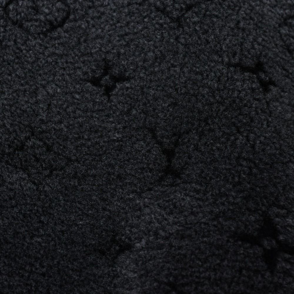 Louis Vuitton Shearling Crew Neck Knit Sweatshirt Rda Black Gray S — view 5
