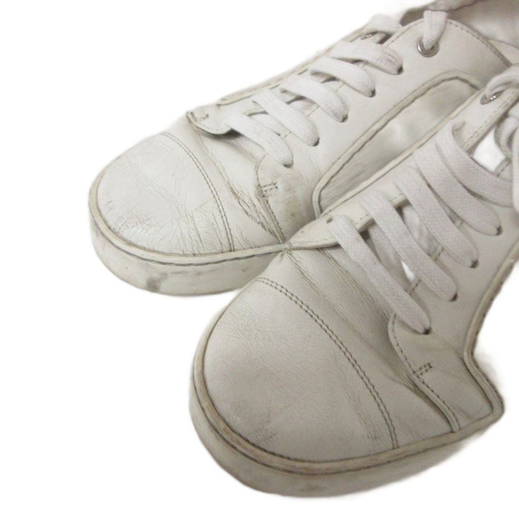 Chanel Sneakers Lace-up CC Logo Leather White — view 5