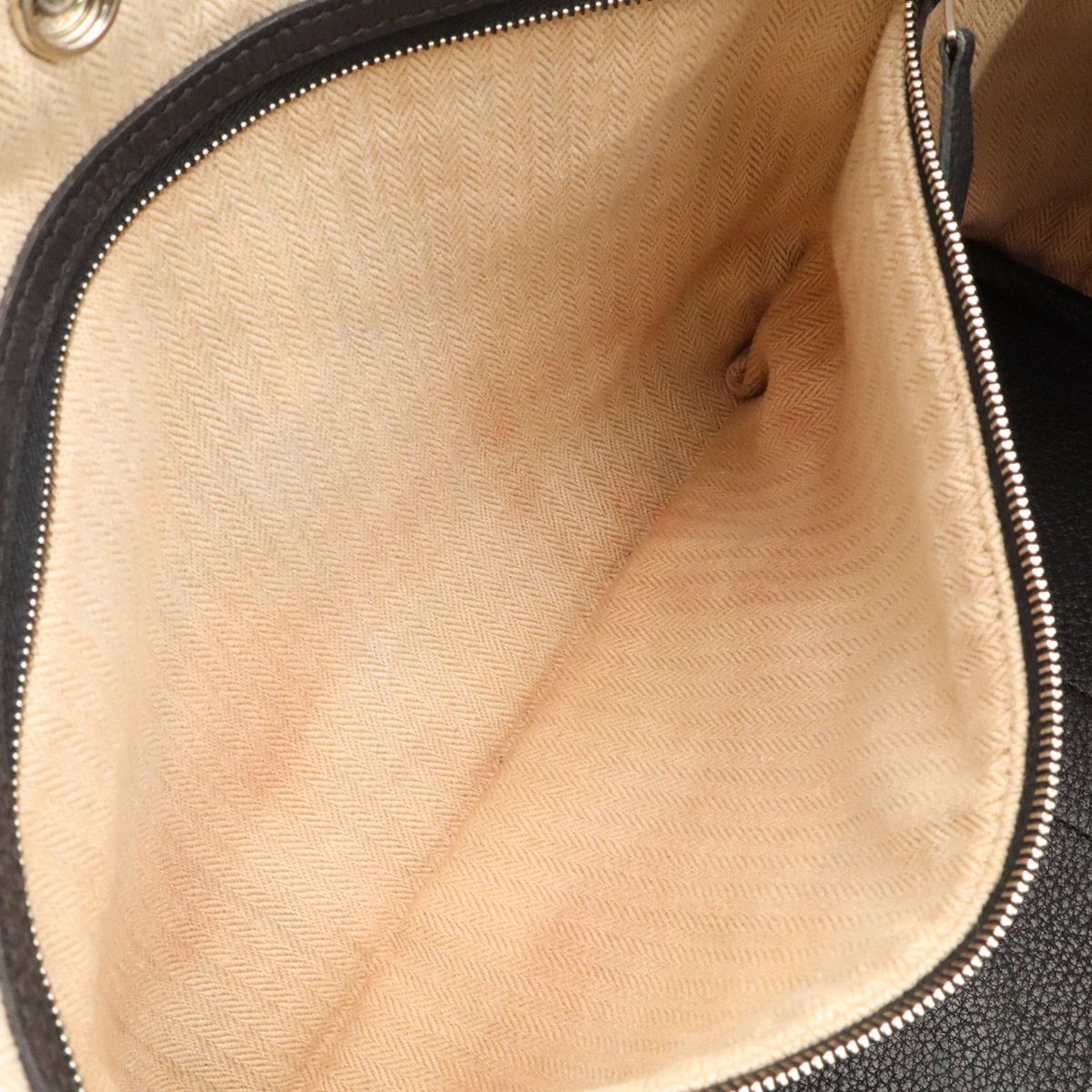 Hermes Garden Party PM Tote Bag Leather Black Silver — view 8
