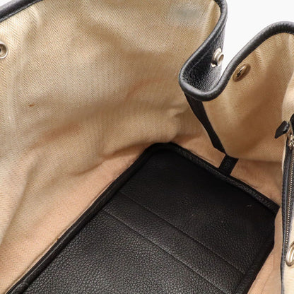 Hermes Garden Party PM Tote Bag Leather Black Silver — view 6