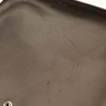 Hermes Evelyne I 1 GM Shoulder Bag Amazonia Leather Dark Brown Silver — view 4