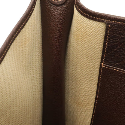 Hermes Evelyne I 1 GM Shoulder Bag Amazonia Leather Dark Brown Silver — view 8