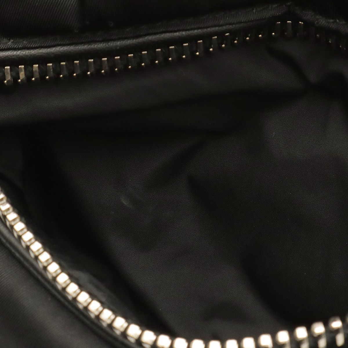 Prada Bomber Tote 2-Way Shoulder Bag Crossbody Nylon Leather Nero Black — view 8